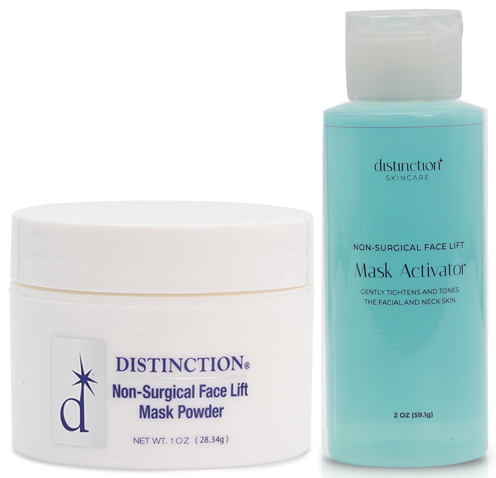 Distinction Distinction Firmalift Instant Firming Face Lift Powder & Activator Combo - Anti Aging to Tighten & Tone Skin for a Radiant & Youthful Glow - Great for Fine Lines Wrinkles