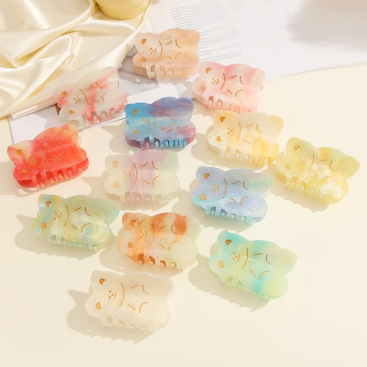 OMG Decor Candy Bear Hair Clip,Acrylic Hair Claw,Small Hair Clips for Women,S8