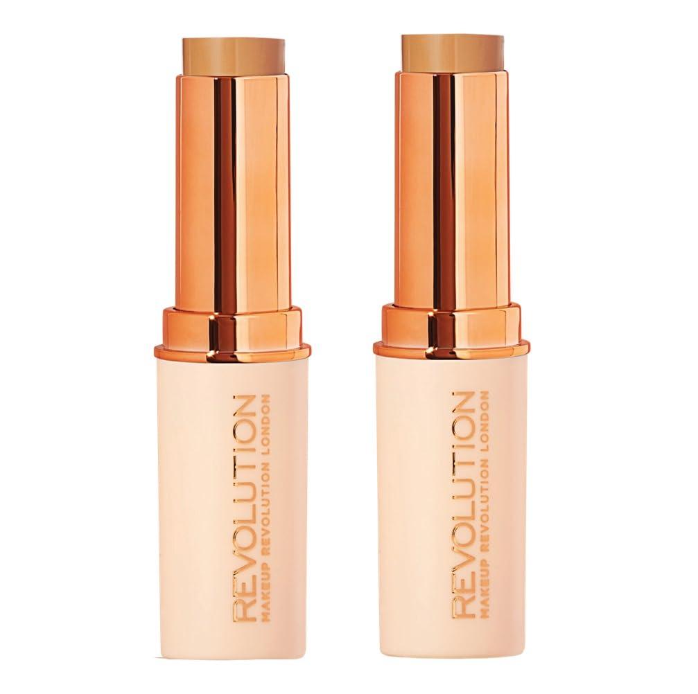 Revolution Beauty London Pack of 2 Makeup Revolution Beauty Fast Base Stick Foundation, F11