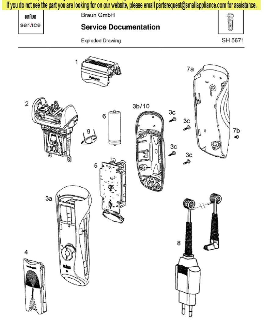 TOPOINT Replacement Motor Drive Unit for Braun Pulsonic and Series 7 Shavers