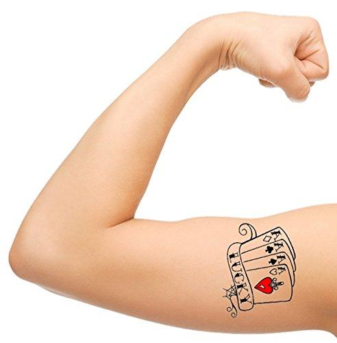 KazCreations Las Vegas Casino Cards Collections (Playing Cards Temporary Tattoos)