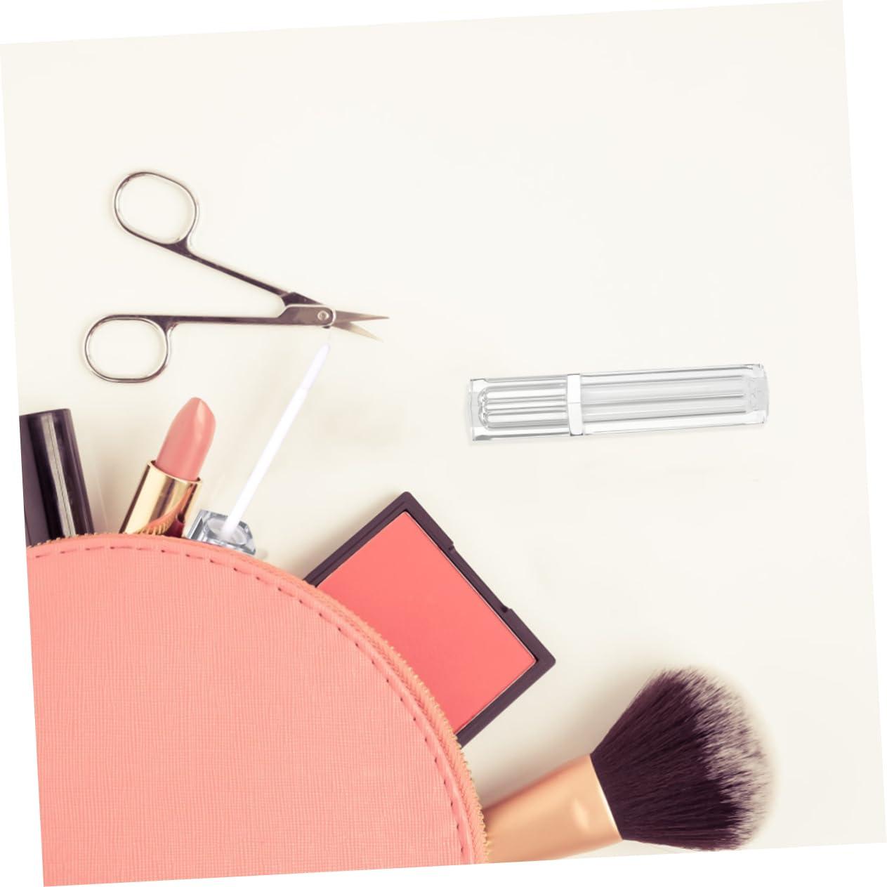 Mikinona Mikinona Fashionable Empty Lip Tube Lid 5 Pack Square Lip Gloss Containers for Travel