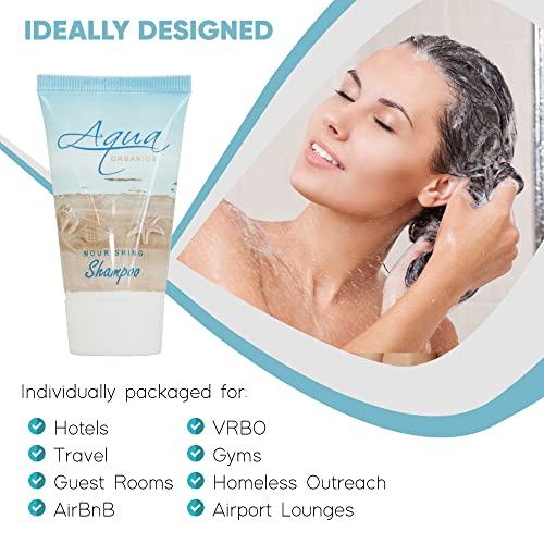 Aqua Organics Aqua Organics Shampoo, Travel Size Hotel Amenities, 1 oz (Case of 20)