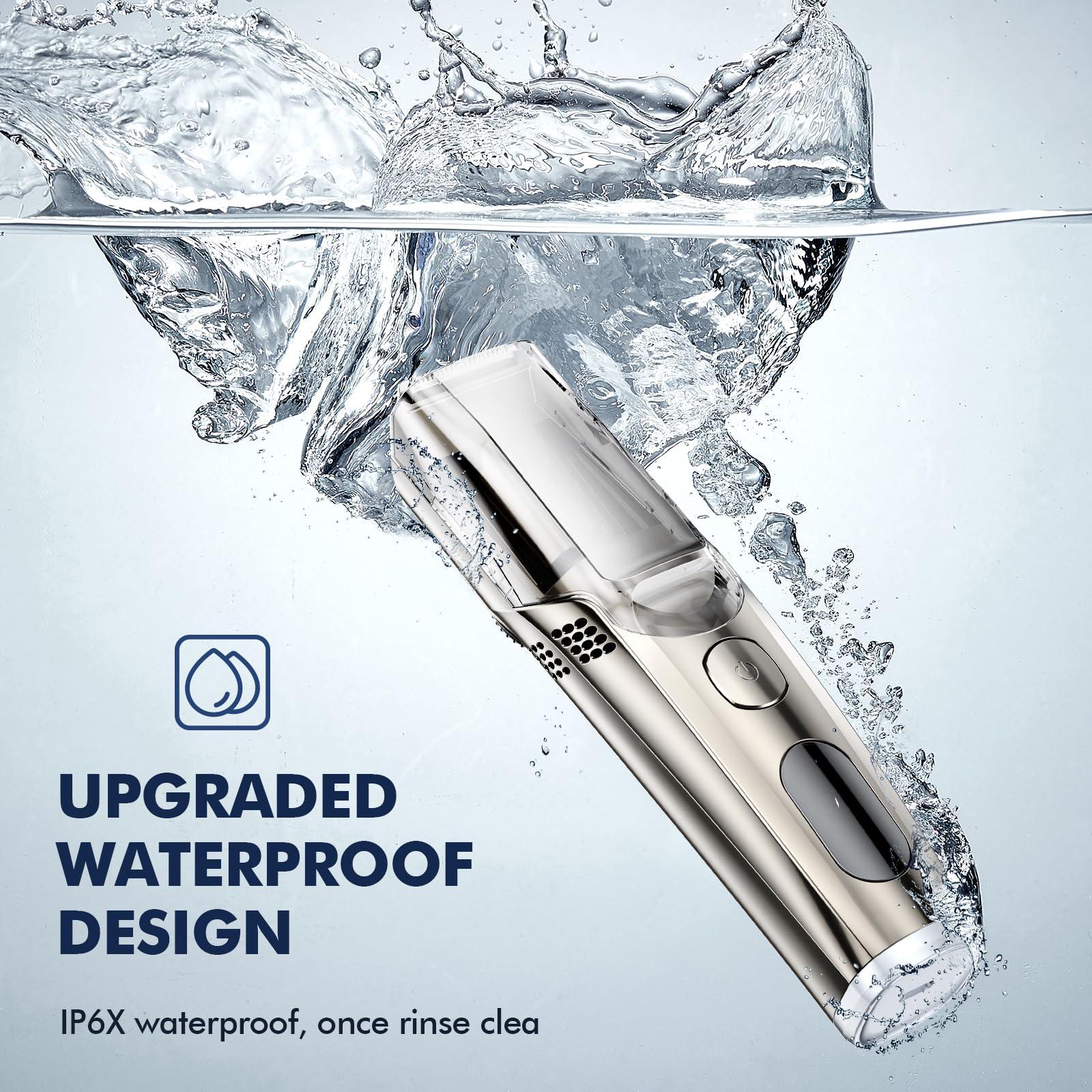 VivaEase VivaEase Vacuum Beard Trimmer for Men, Upgrade Adjustable Length with 2 Comb, Electric Vacuum Trimmer for Beard, Mustache and Stubble, Waterproof and Rinses Easy, High Precision Blades for Skin fit