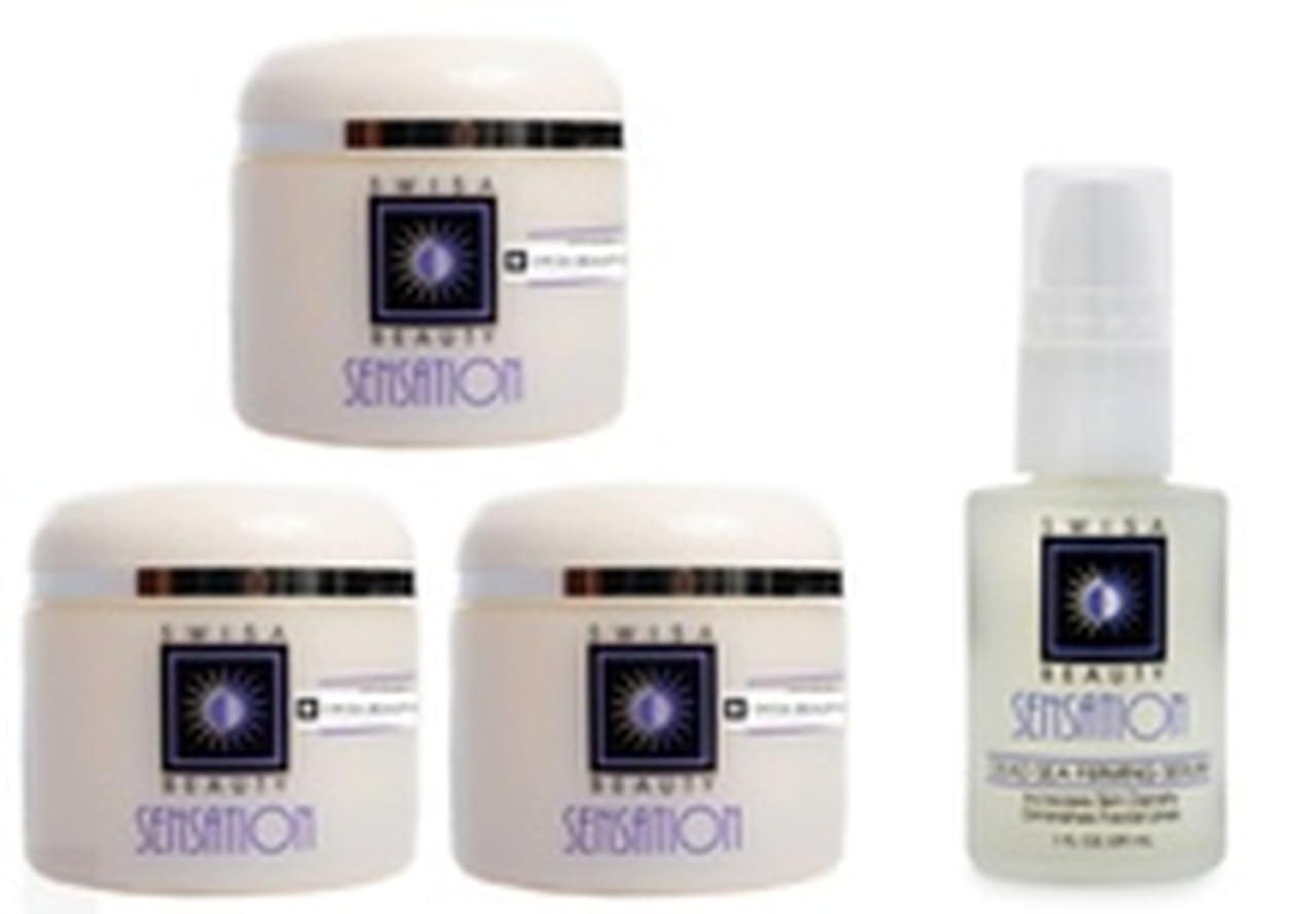 Swisa Beauty Dead Sea Facial Peel + Dead Sea Face Firming Moisturizer + Dead Sea Face Firming Serum + Dead Sea Line Reversal Peptide Serum - Swisa Beauty 4 Products Set.