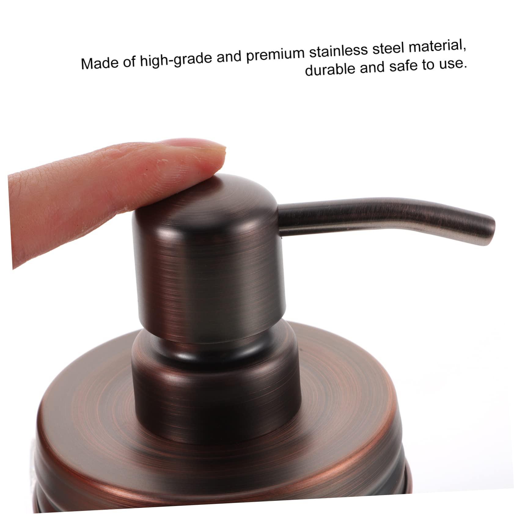 FOMIYES FOMIYES 2sets Mason Jar Pump Replacement Soap Dispenser Pump Head Simple Structure for Lotion Liquid Containers 2pcs*2