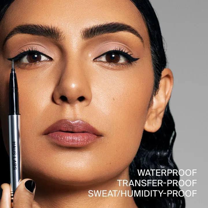 HAUS LABS BY LADY GAGA HAUS LABS BY LADY GAGA Clear Cut Waterproof Liquid Eyeliner Black Onyx (Matte Black) + Complimentary Sheet Face Masque