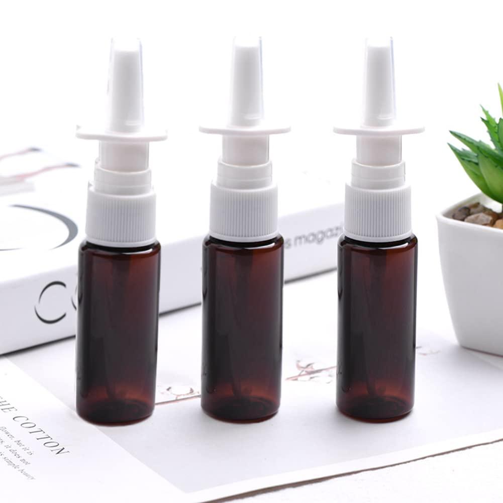 vipolish 12 PCS Empty Amber Plastic Spray Bottles Pump Cleanser Container Dispenser Storage Fine Mist Sprayer for Washing Cleaning Makeup Dispensing