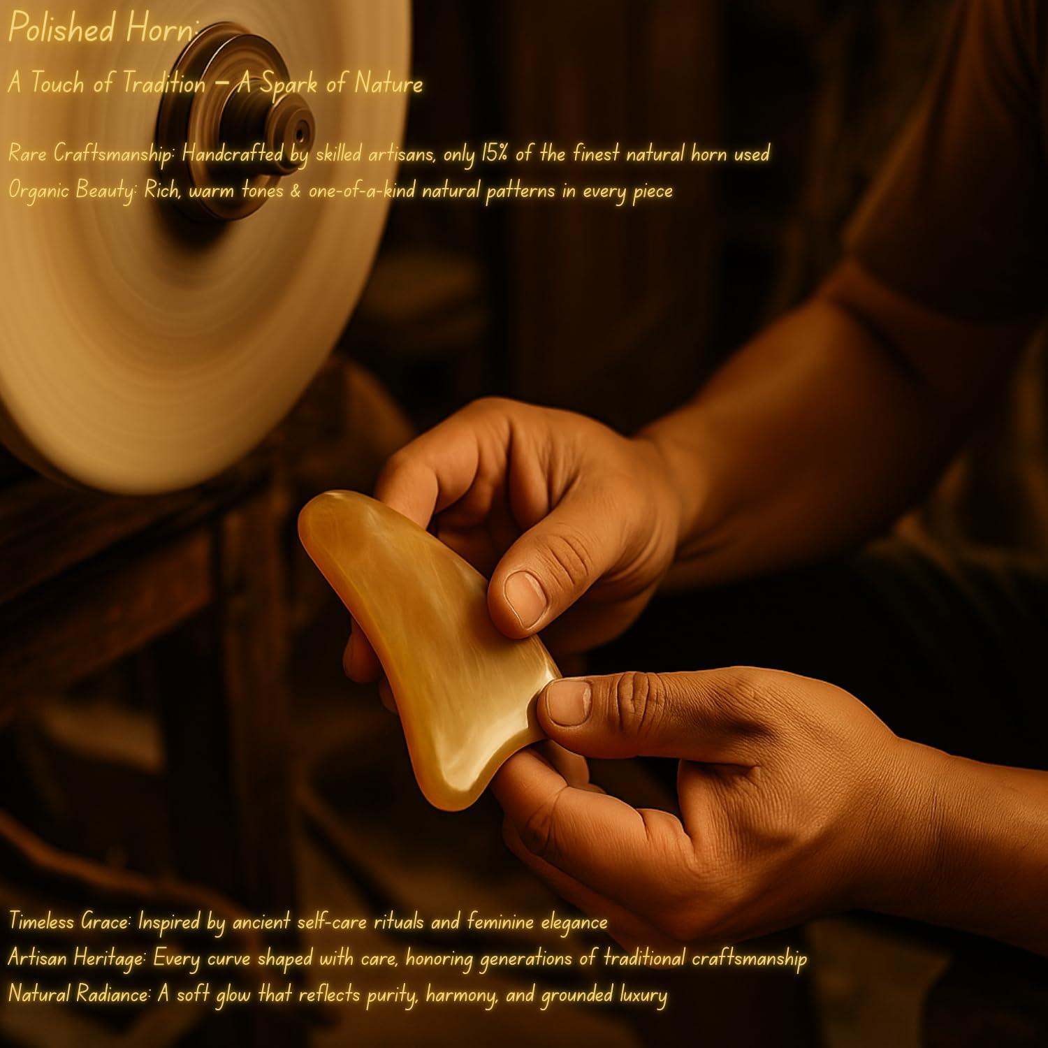 ARTINIQUE ARTINIQUE Gua Sha, Gua Sha Facial Tools, Guasha Tool for Face, Face Massager Tool, Hornheart Gua Sha for Puffiness, Facial Gua Sha Massage for Rejuvenated Skin, Anti-Aging, Effective Wrinkle Reduction