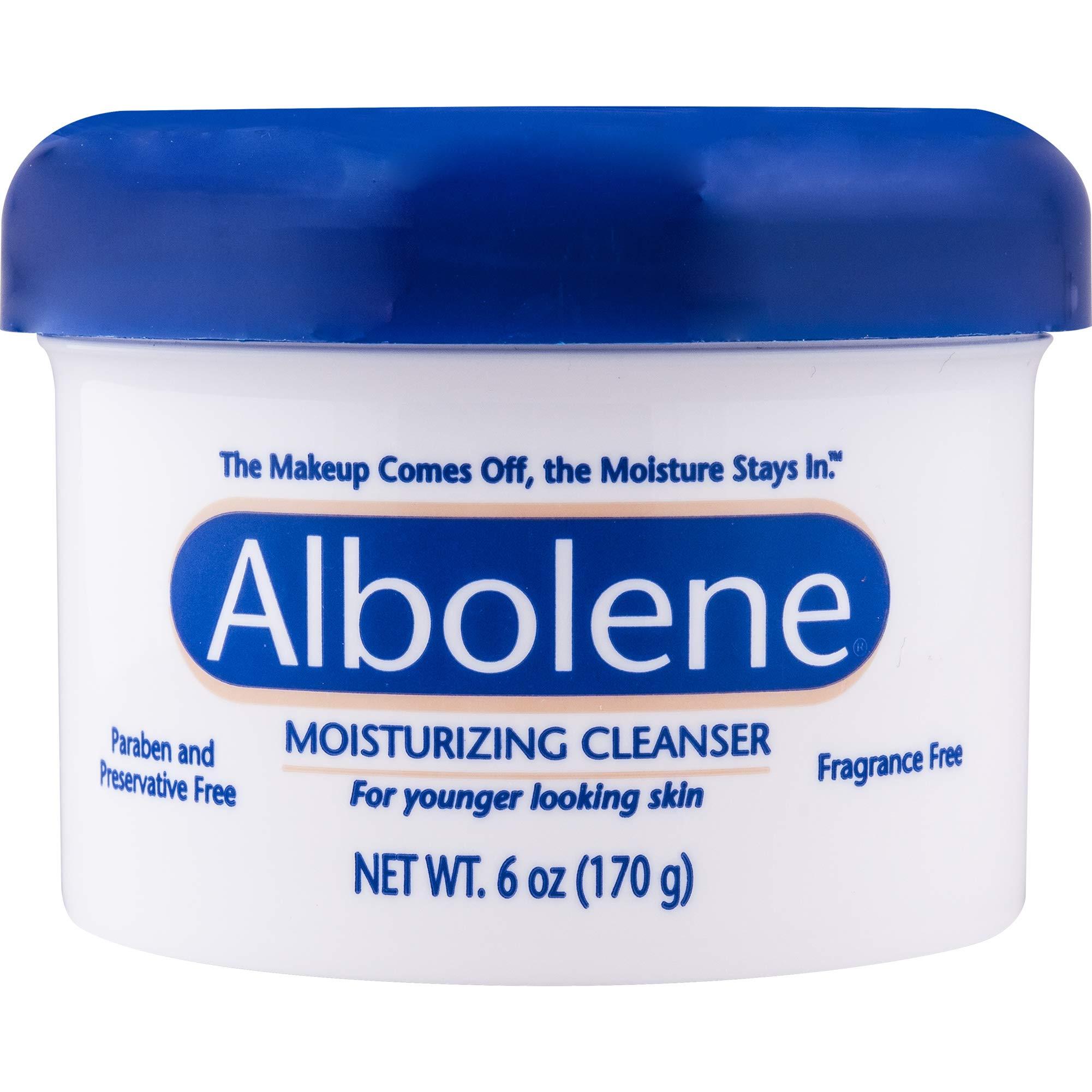 Albolene Albolene Face Moisturizer and Makeup Remover, Facial Cleanser and Cleansing Balm, Fragrance Free Cream, 6 oz