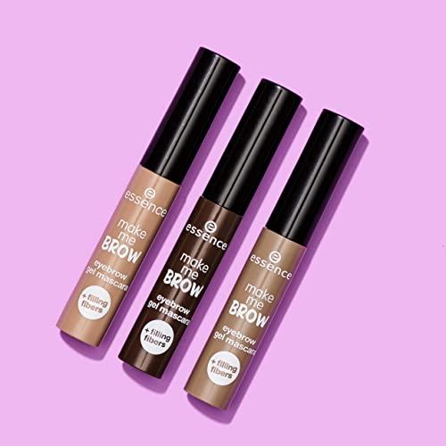 essence cosmetics essence | 3-Pack Make Me Brow Eyebrow Gel Mascara | Infused with Fibers to Fill & Sculpt | Vegan & Paraben Free | Cruelty Free (01 | Blondy Brows)