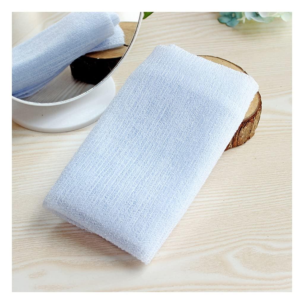 YAYA2021-SHOP Exfoliating Washcloths Exfoliating Shower Towel Body Scrubber Shower Towels Nylon Exfoliating Washcloth for Effective Exfoliation, Rinses Clean, Lightweight (Blue) Exfoliating Towel for Body