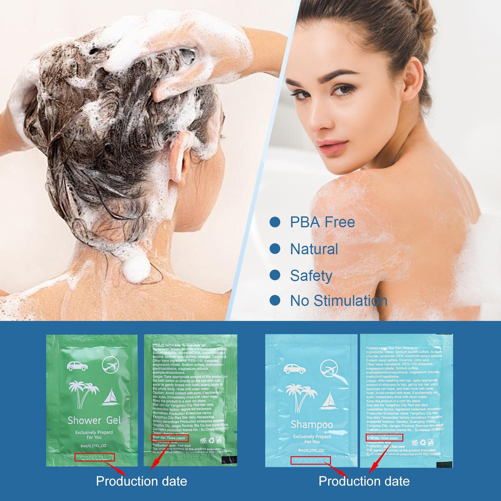 fafortune Bulk Hygiene Kits for Homeless,Disposable Toothbrushes with Toothpaste and Comb for Homeless Individually WrappedBasic Toiletry Kits Travel Size Shampoo And Body Wash For Hotel,Air Bnb Charity(40)