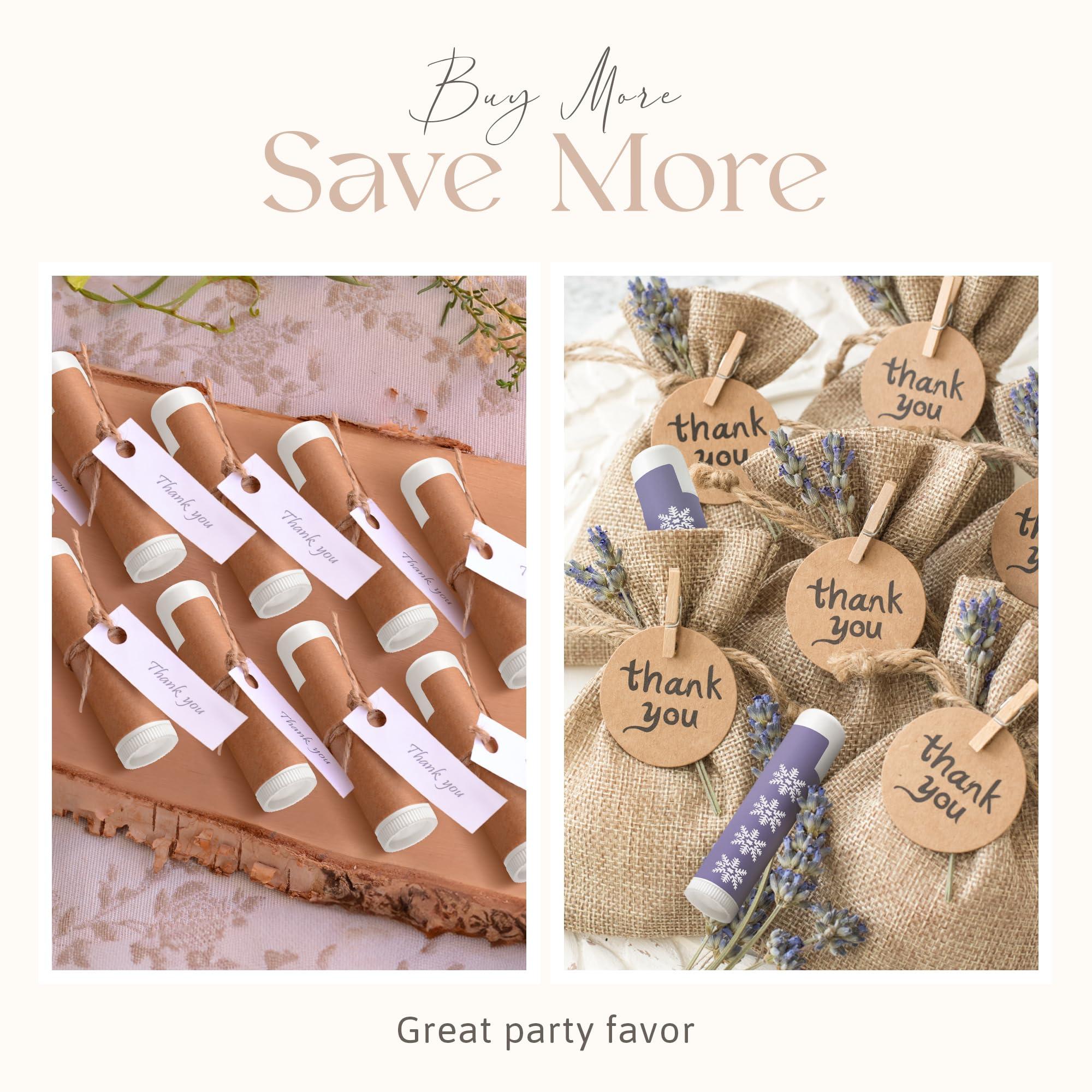 Belladonna Custom Lip Balm Bulk - Personalized Lip Balm Labels - Made in USA Natural Ingredients Vitamin E Shea Butter - Custom Chapstick Bulk Lip Balm Tubes For Party & Wedding Favors (Peppermint, 40 Pack)