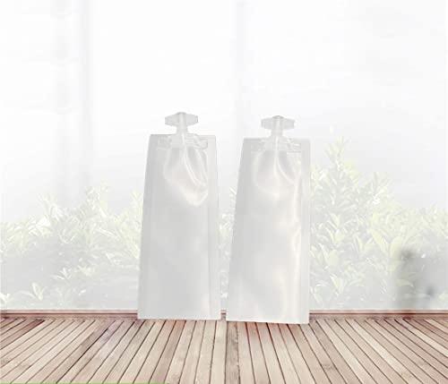 NATX NATX 50Pcs 0.17oz Matte Cream Shampoo Perfume Cosmetic Liquid Spout Pouches Heat Seal Portable Travel Liquid Clear Plastic Empty Packaging Bag Divide bag 5ml