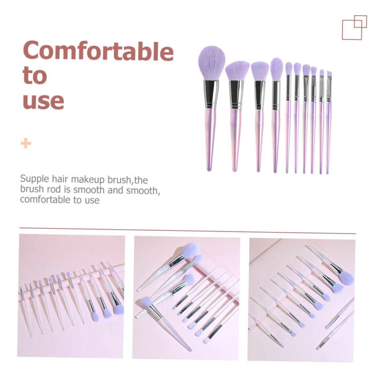 minkissy minkissy Make up Kits Women 10pcs Makeup Brushes Set Blush Brush Professional Makeup Brush Compact Size for Travel