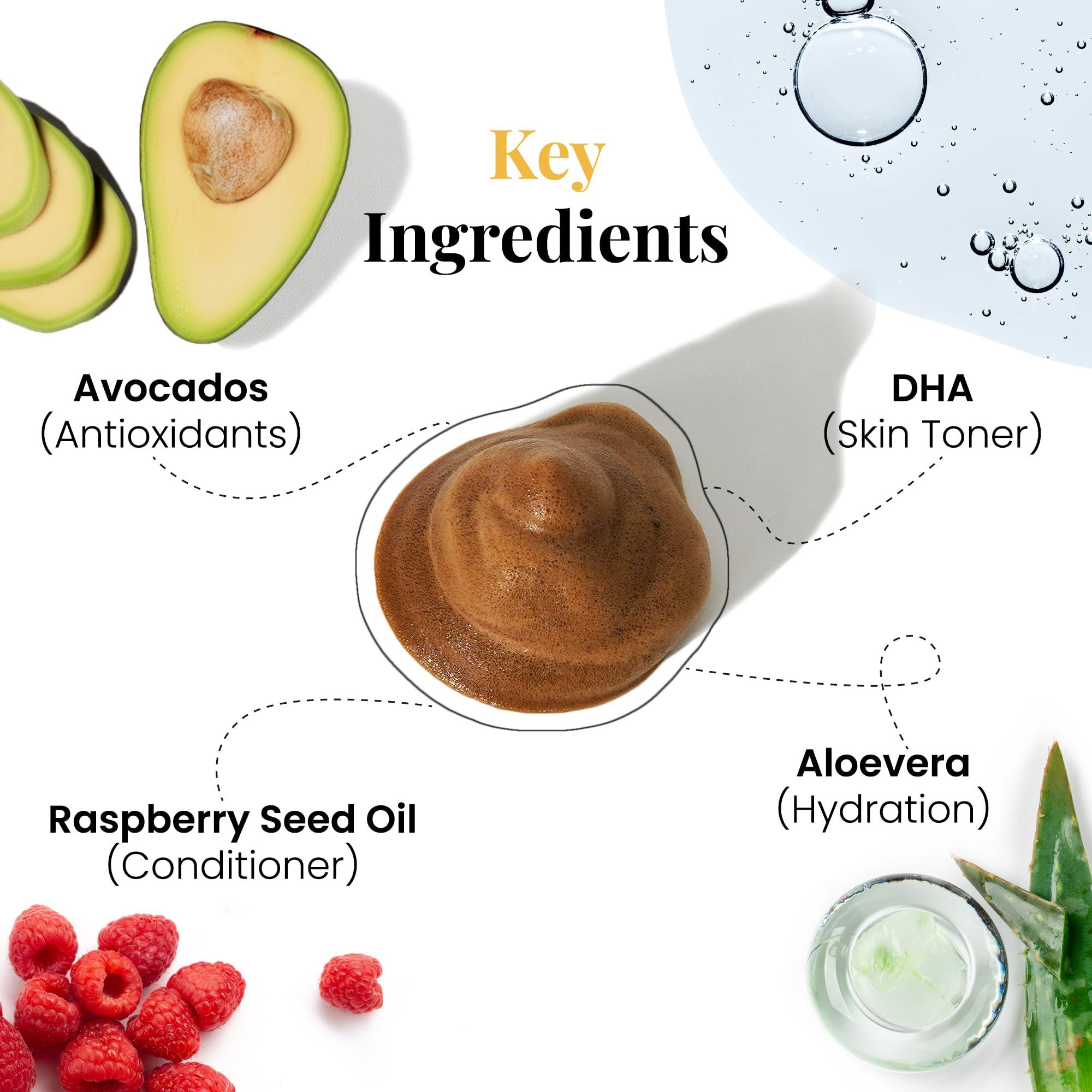 Team Tan Team Tan Self Tanner Mousse - Tanning Foam for Face and Body, Sunless Tanner Kit for Fake Tan, Aloe Vera and Vitamin Infused Self Tanning Mousse (3.38 fl oz | Medium)