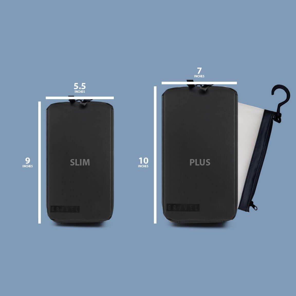 Gravel Gravel Hanging Toiletry Bag  Water-Resistant Dopp Kit for Men & Women (Sand, Slim)