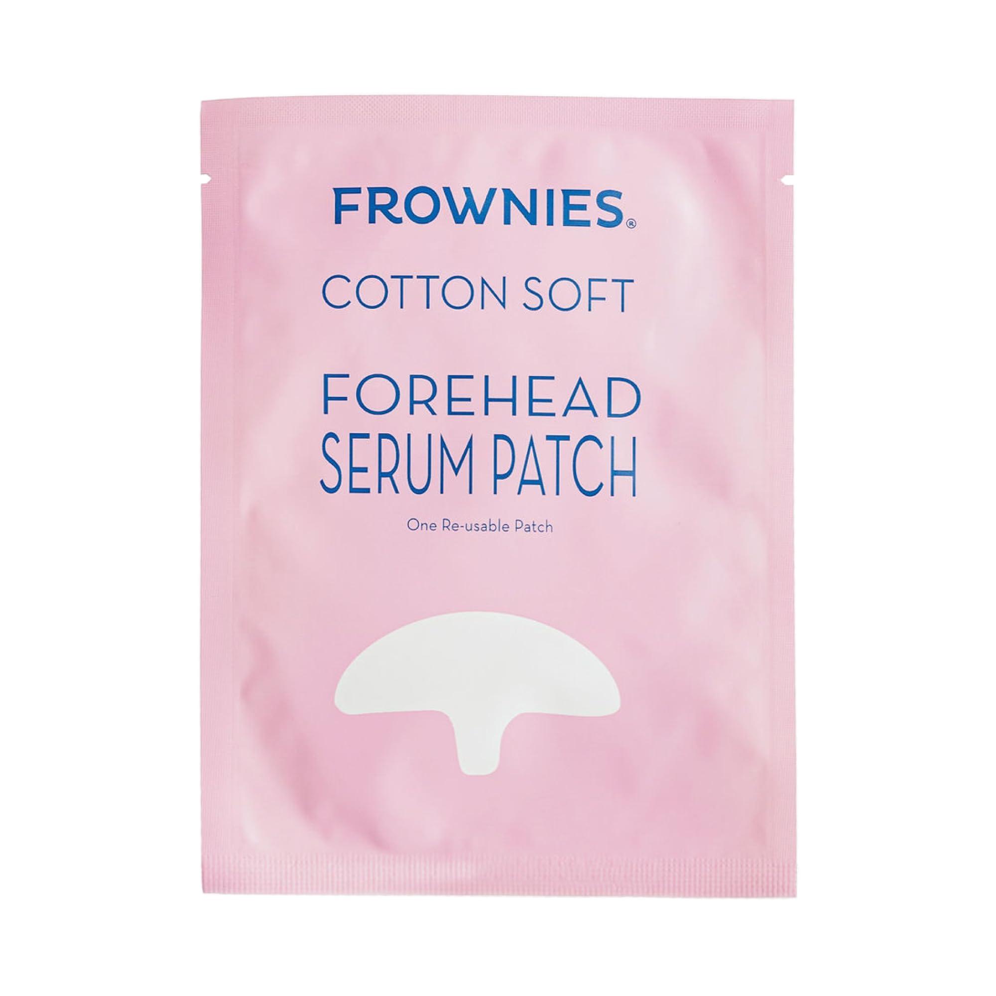 Frownies Frownies Cotton Soft Forehead Serum Patch - Serum Infused Forehead Wrinkle Patch For Fine Lines & Wrinkles - Reusable Hypoallergenic Facial Patch - Hydrating Face Mask to Plump Skin