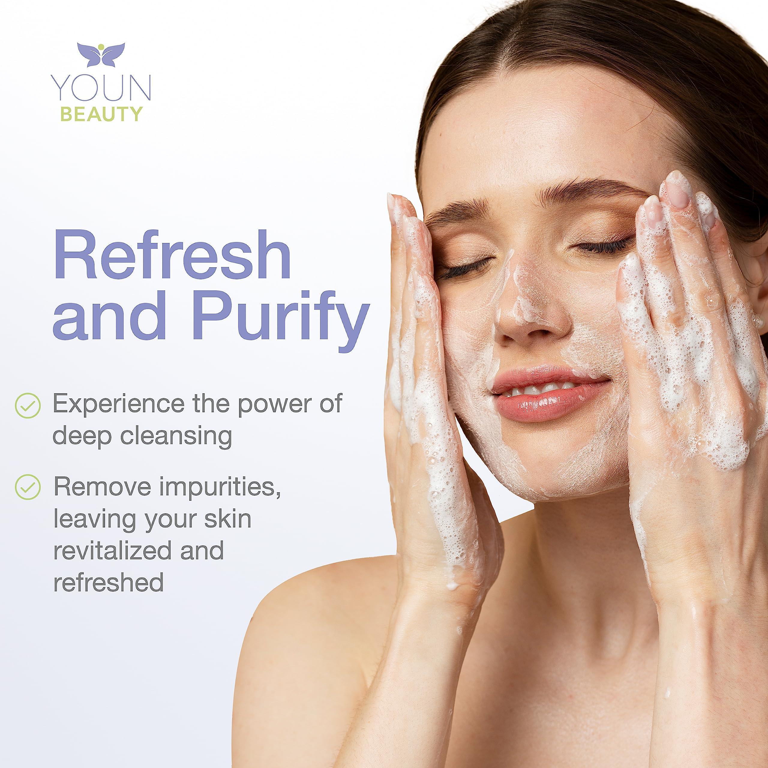 YOUN Beauty YOUN Beauty 2 Minutes 5 Years Younger Skin Care System by Dr. Anthony Youn Anti-Aging Skincare Set: Vitamin C Serum, 2.5% Retinol Moisturizer, Green Tea Facial Cleanser & Wash-Off Exfoliating Cream