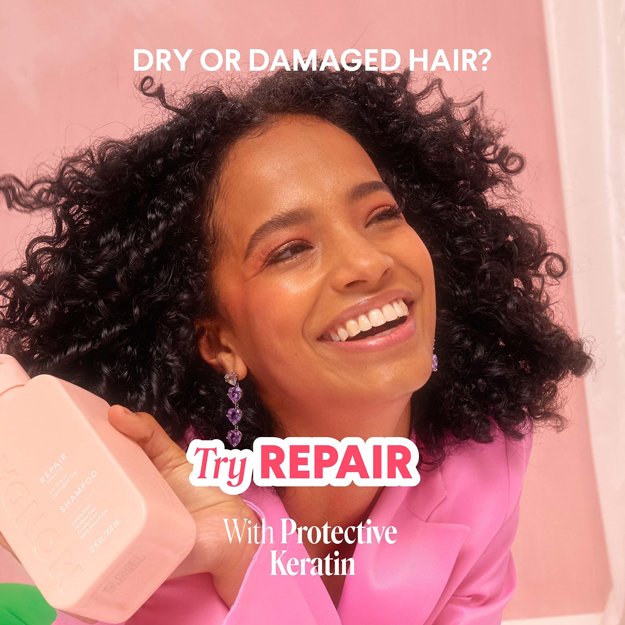MONDAY HAIRCARE MONDAY HAIRCARE Repair Shampoo 12oz for Dry to Damaged Hair, Made with Keratin, Coconut Oil, Shea Butter and Vitamin E (350ml)