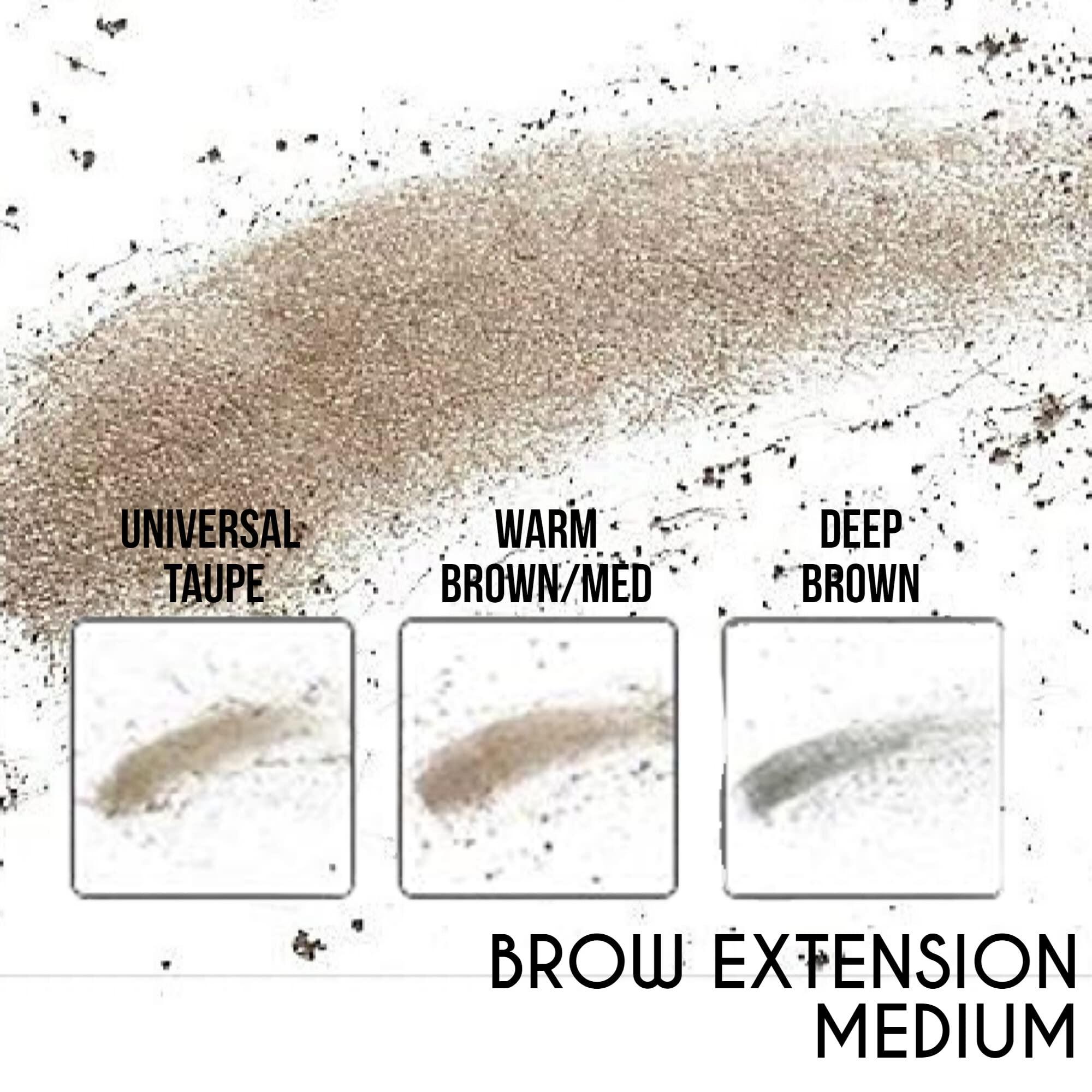 Ready To Wear Ready To Wear BROW EXTENSION Fine Powder Spot Filler Made In USA - WARM BROWN (MEDIUM)