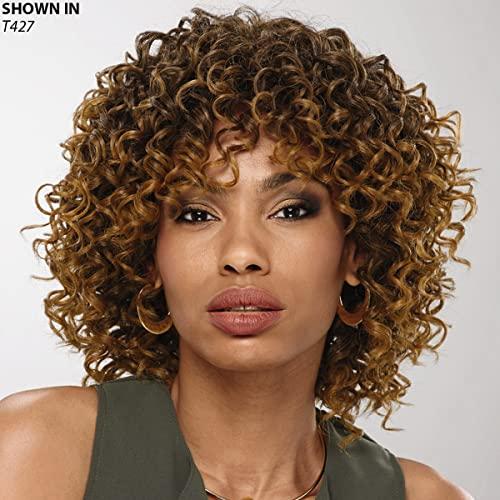Especially Yours Makena Wig by Especially Yours® - Human Hair Blend Wig with Voluminous Layers of Natural-Looking, Bouncy Spiral Curls / Runway Shades of Black and Brown