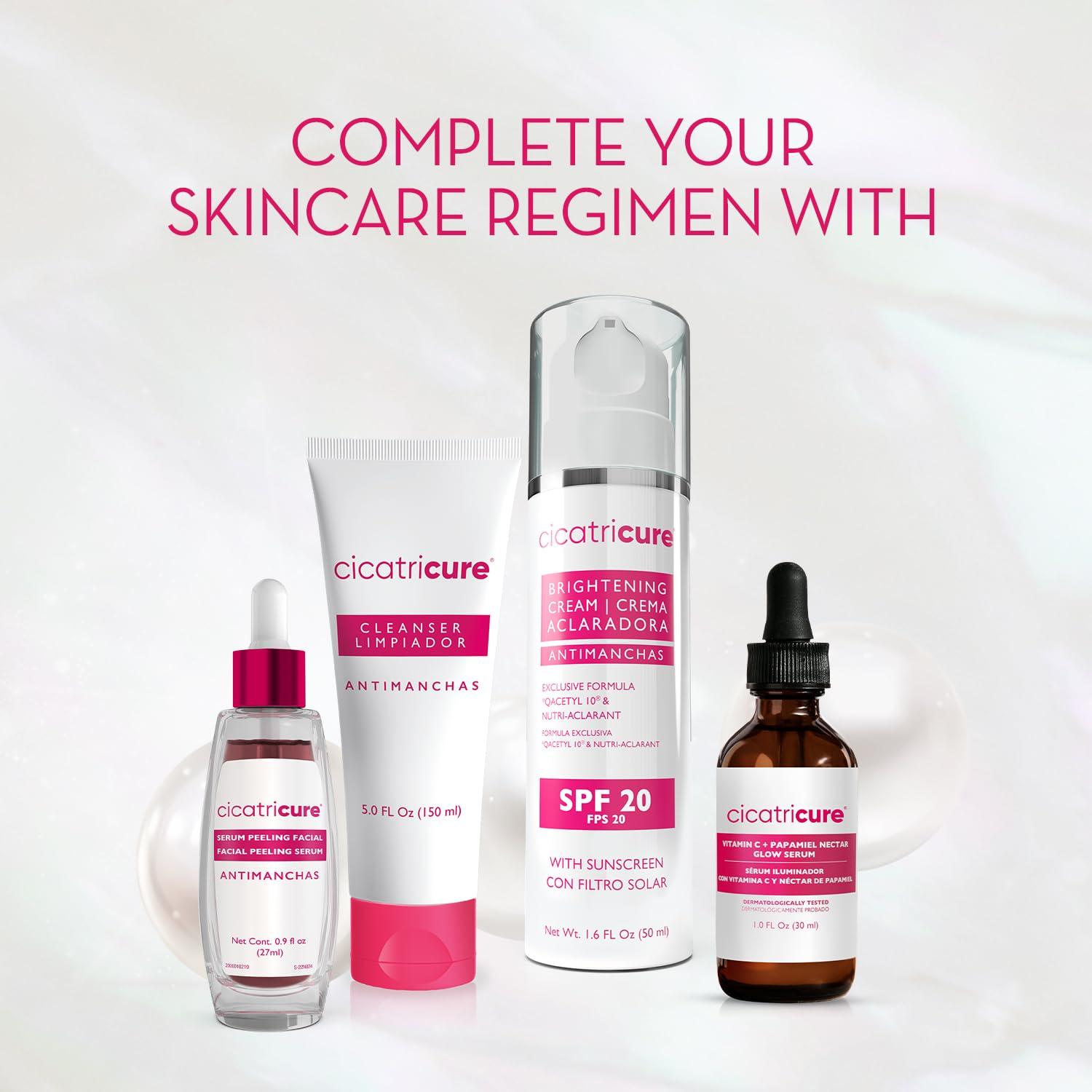 Cicatricure Cicatricure Face Moisturizer, Antimanchas Brightening Moisturizing Gel Cream, Reduces Dark Spots, Patches and Boosts Skin Glow + Natural Radiance, 1.7 Ounces