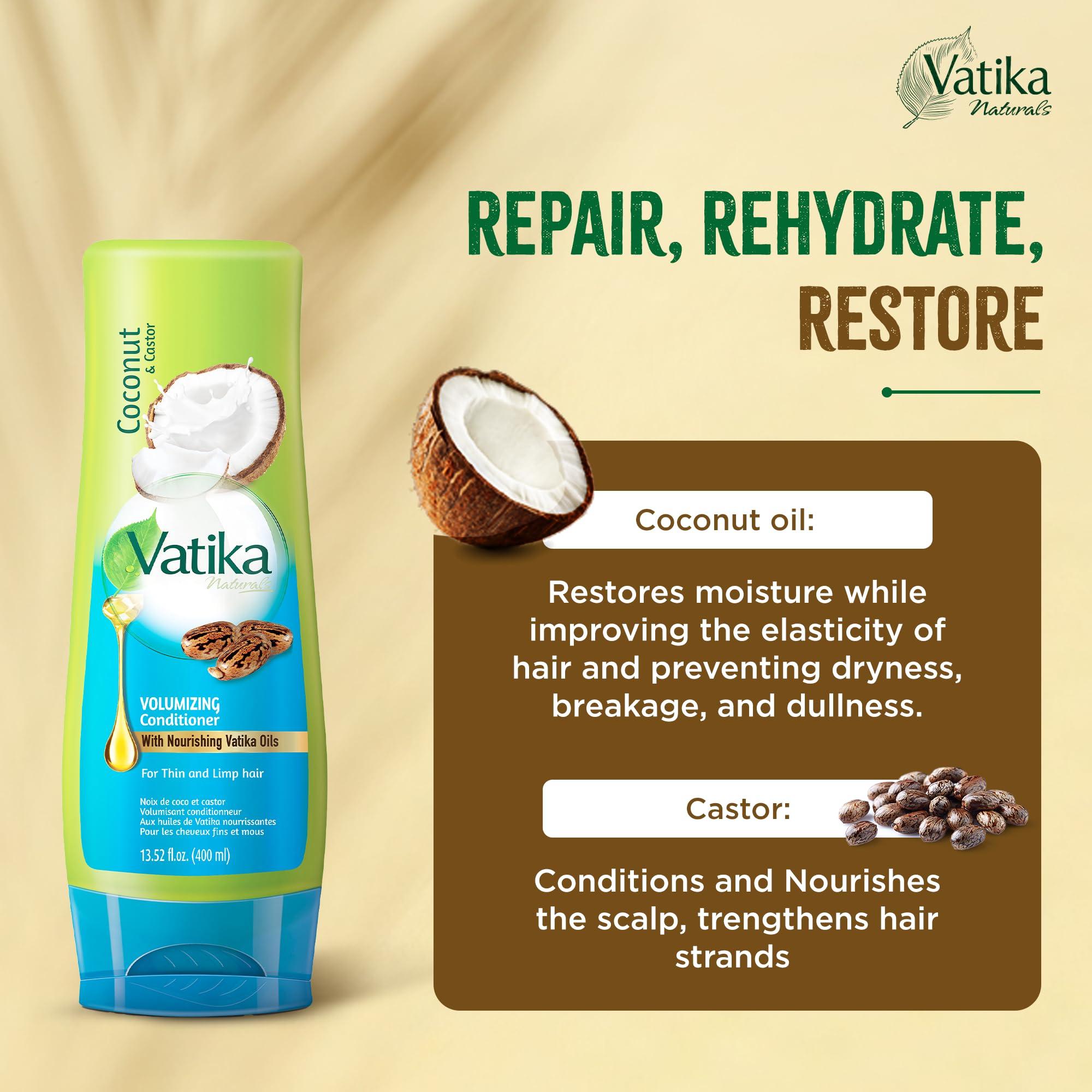 Vatika Naturals Dabur Vatika Naturals Shampoo and Conditioner Set (Coconut)