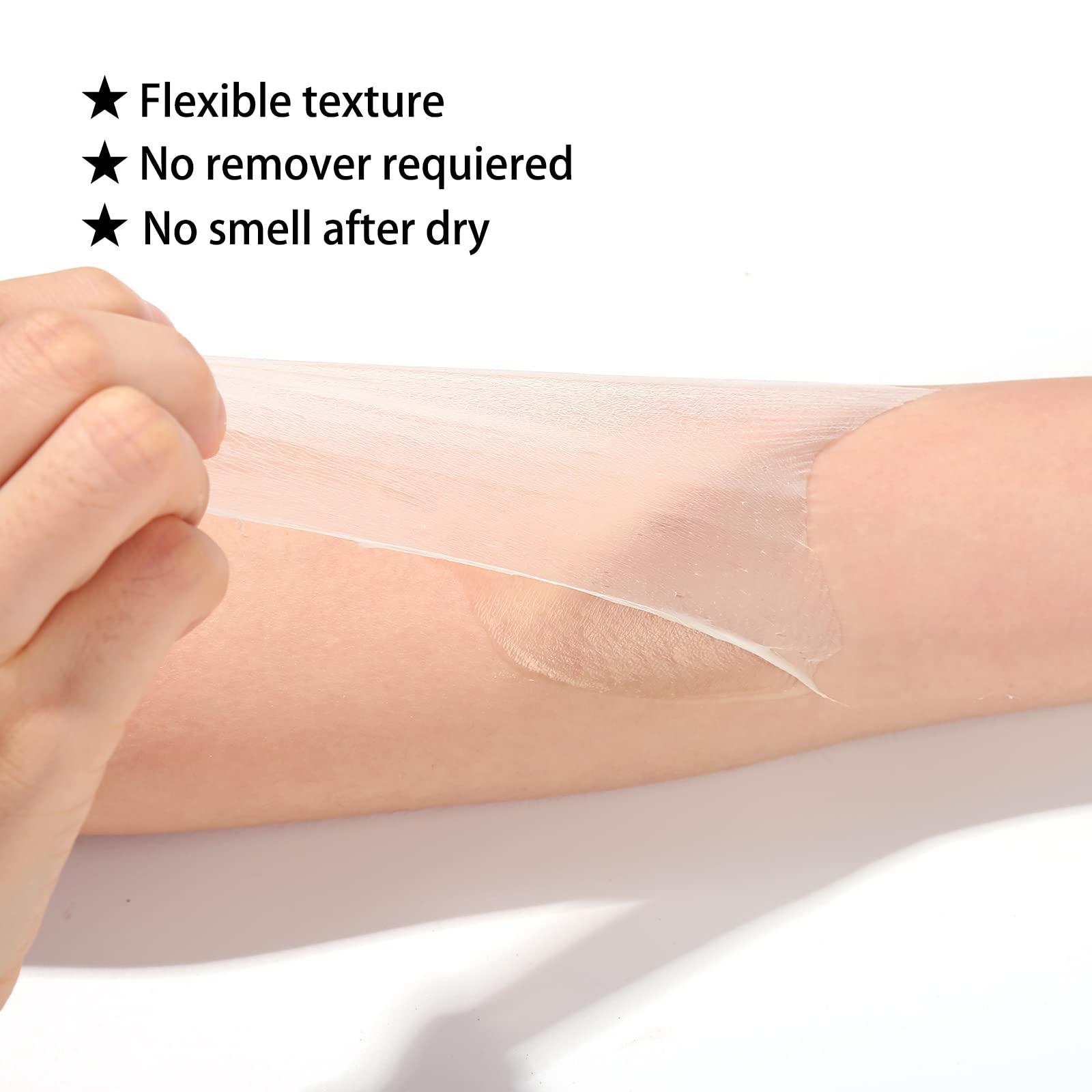 BOBISUKA Clear Liquid Latex + Face Body Paint Palette Set for Halloween Costume, Zombie Makeup, SFX Special Effect Make Up