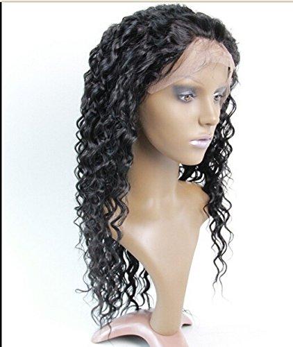 2018 New 12 100 Human Hair Full Lace Wigs For African Americans European Virgin Remy Human Hair Deep Wave Color 1 Jet Black