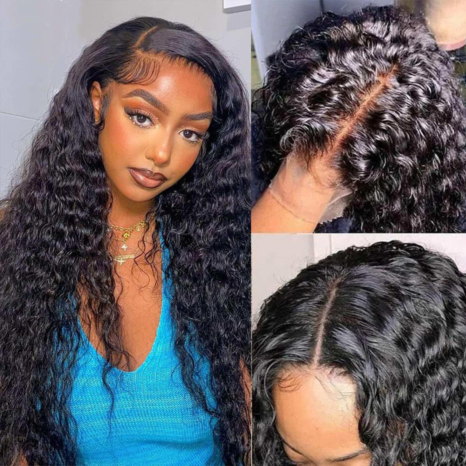 Ali Pearl AliPearl Wig 13x4 Water Wave HD Lace Front Wigs Human Hair Pre Plucked with Baby Hair HD Transparent Wet and Wavy Lace Front Wigs for Black Women Human Hair Brazilian Virgin Glueless Lace Frontal Wigs 150% Density Ali Pearl Hair (22 Inch)
