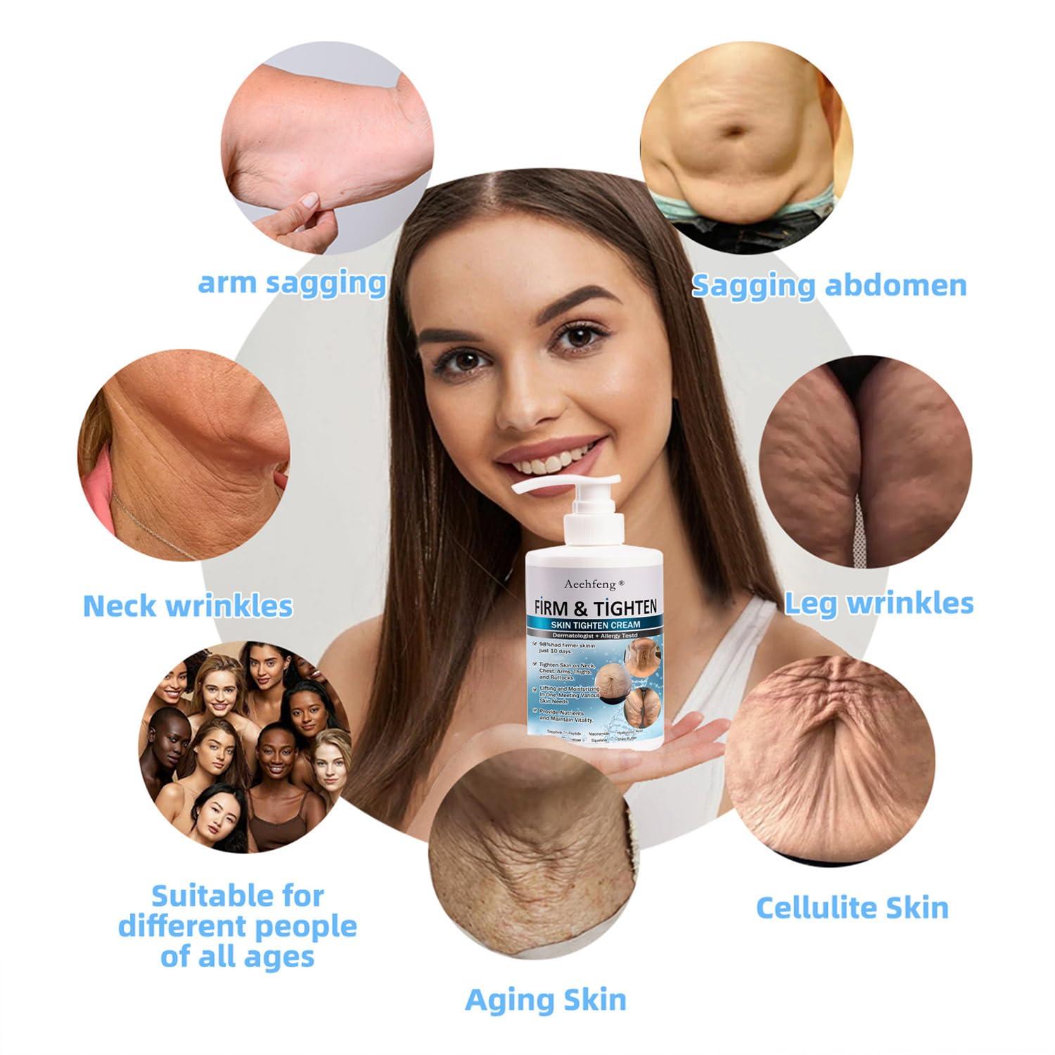 flysmus Aeehfengf Firm Tighten Skin Tighten Cream, Aeehfengf Skin Firming Cream, Aeehfengf Skin Firming Protein Cream, Skin Firming Rejuvenating Serum - 100ml (4PCS)