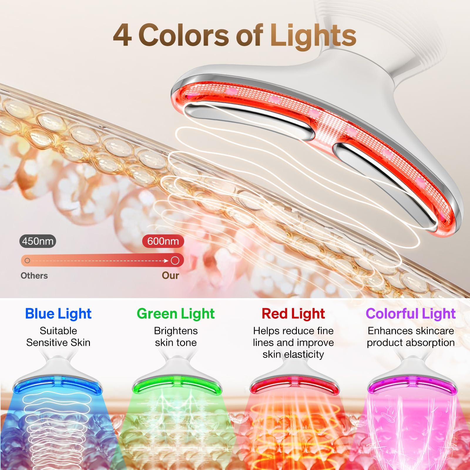 YUMAID YUMAID Facial Massager Red-Light-Therapy-for-Face, LED Light Therapy Device, Face Tool for Skin Care