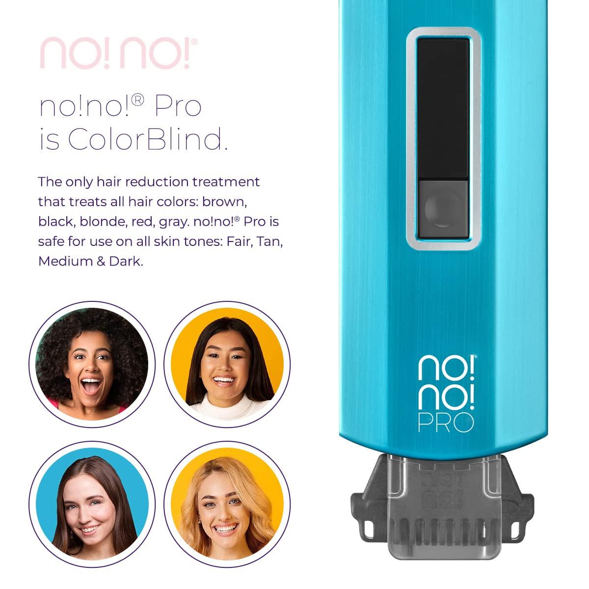 no!no! no!no! Pro Hair Removal Device - Treats All Skin Colors and Hair Types - Hair Removal for Women and Men - Flawless Hair Remover for Face & Body Hair - Blue