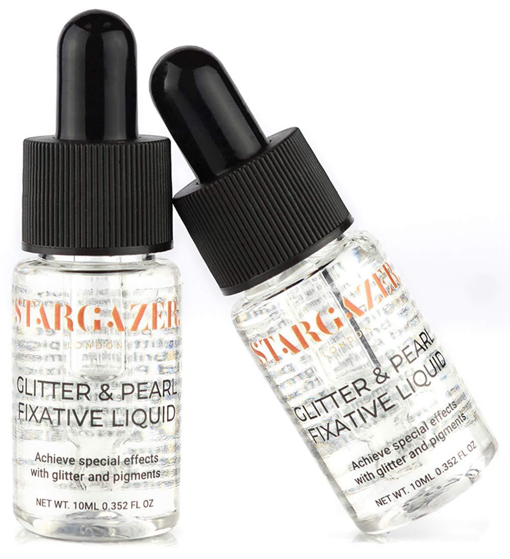 Stargazer Enterprises Stargazer Glitter and Pearl Fixing Solution, Vegan Friendly, Cruelty Free and Paraben Free Cosmetic Fixing Solution, 0.35 fl. oz.