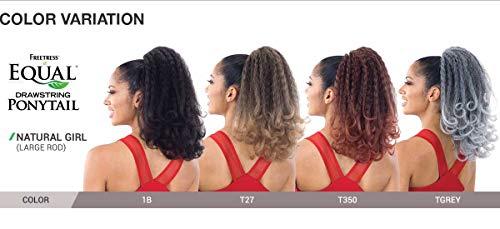 FreeTress Equal Freetress Equal Synthetic Drawstring Ponytail - NATURAL GIRL (LG ROD) (1B Off Black)