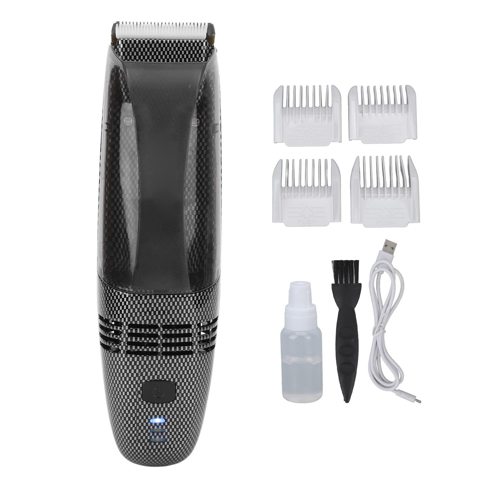 Diydeg Diydeg Electric Hair Clipper, USB Recharge Light Vacuum Hair Trimmer with Automatic Hair Suction, Electric Body Hair Trimmer with 4 Guide Combs, Cordless Haircut Toddler Haircut Kit