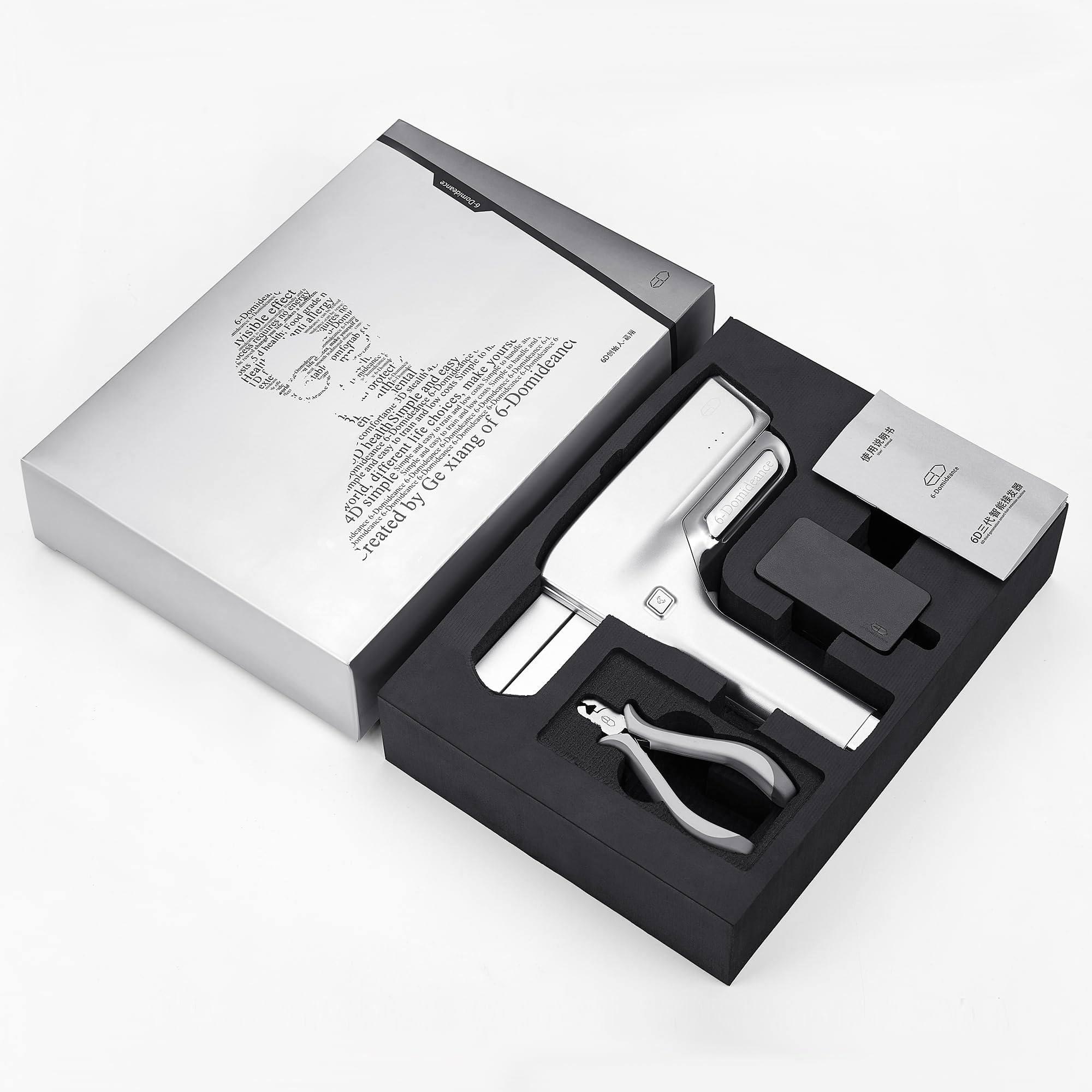 JOSKAA 6D Third Generation Smart Hair Extension Machine, 5-Pin No-Trace Hair Extensions Tool with Pliers, Fast Installation and Removal for Salon Human Hair