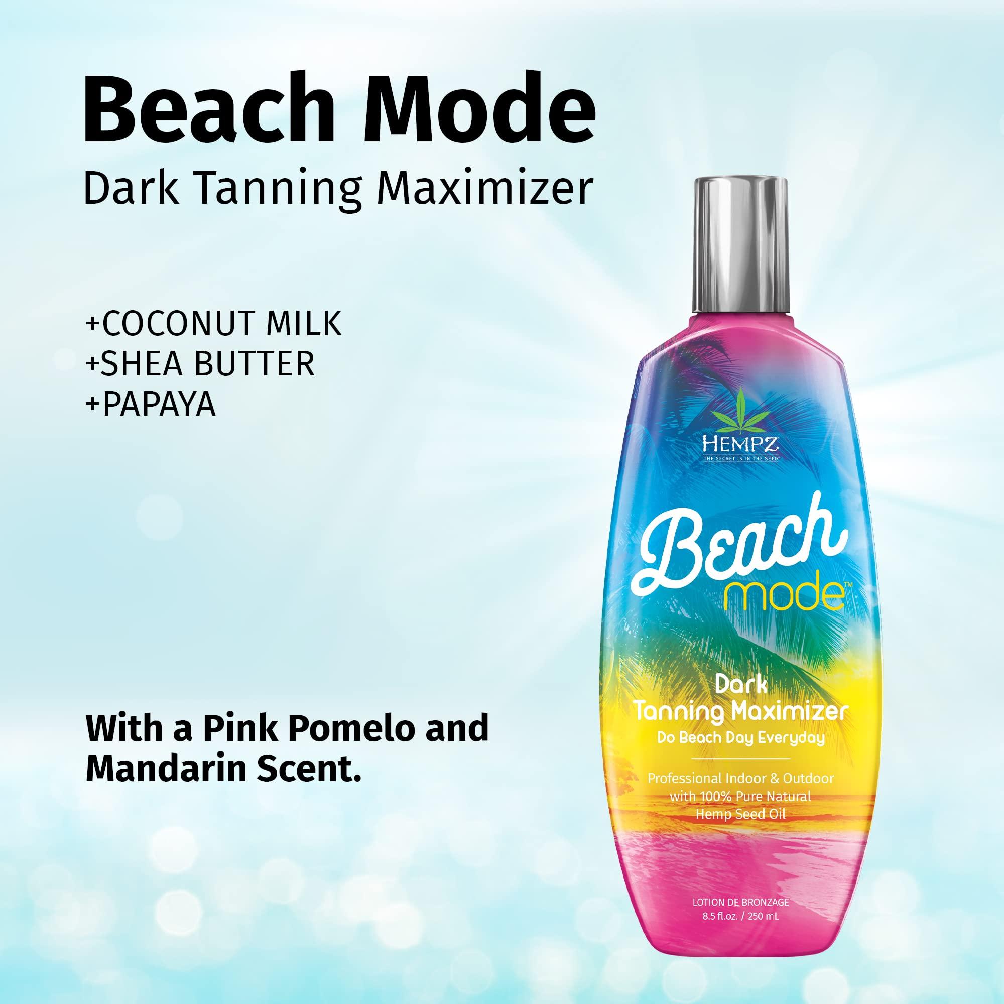 Hempz Hempz Beach Mode Maximizer - Herbal Moisturizing Self Tanning Lotion for Tanning Beds, Beach, Sun 8.5 Fl OZ