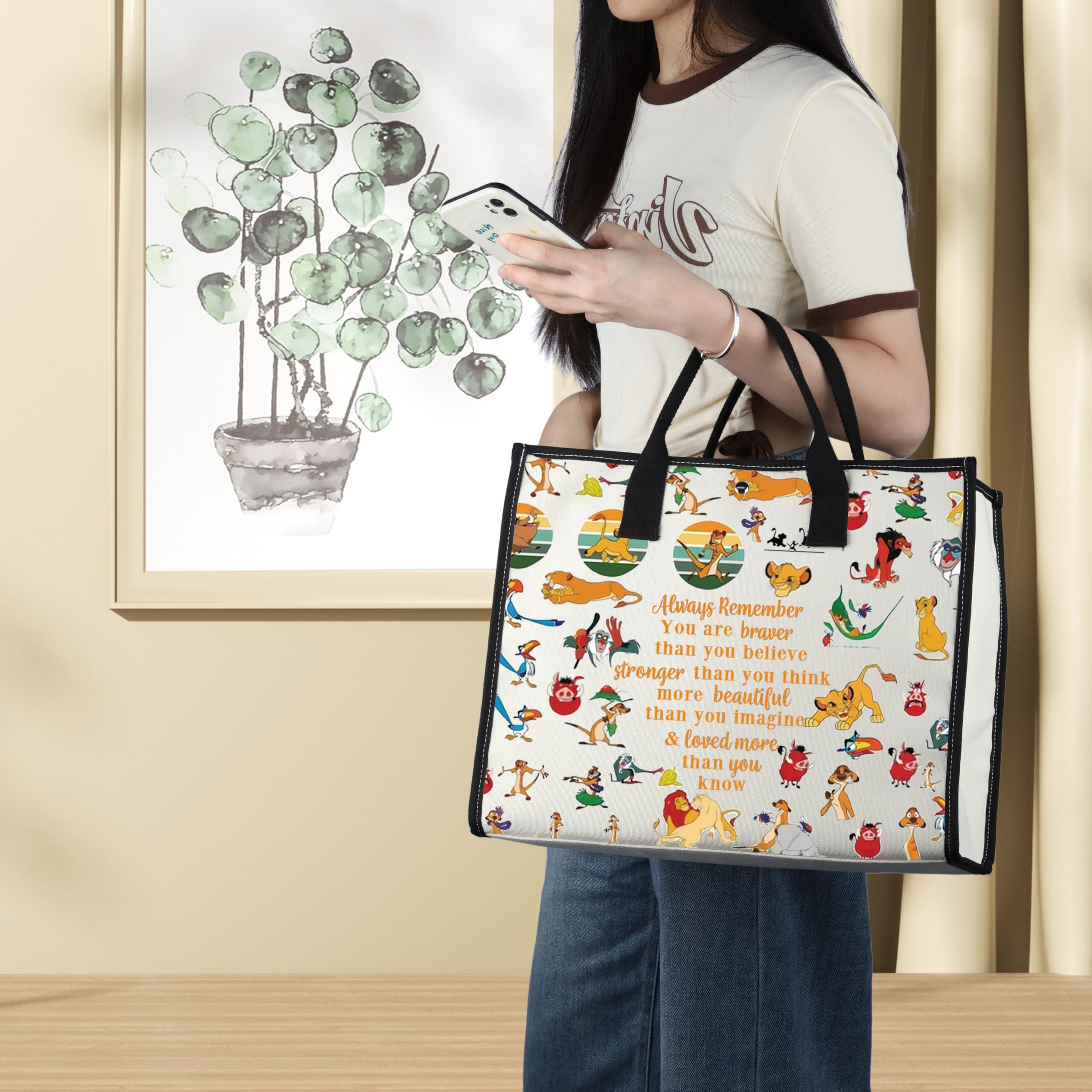 LEVLO LEVLO The Lion Movie Cosmetic Make Up Bag Lion Fans Gift You Are Braver Stronger Smarter Than You Think Lion Zipper Pouch Bag For Women Girls (Always Lion LT)