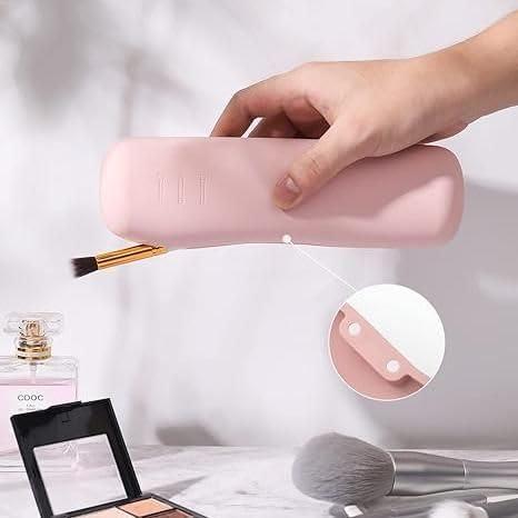 Generic silicone makeup brush holder 1pcs pink