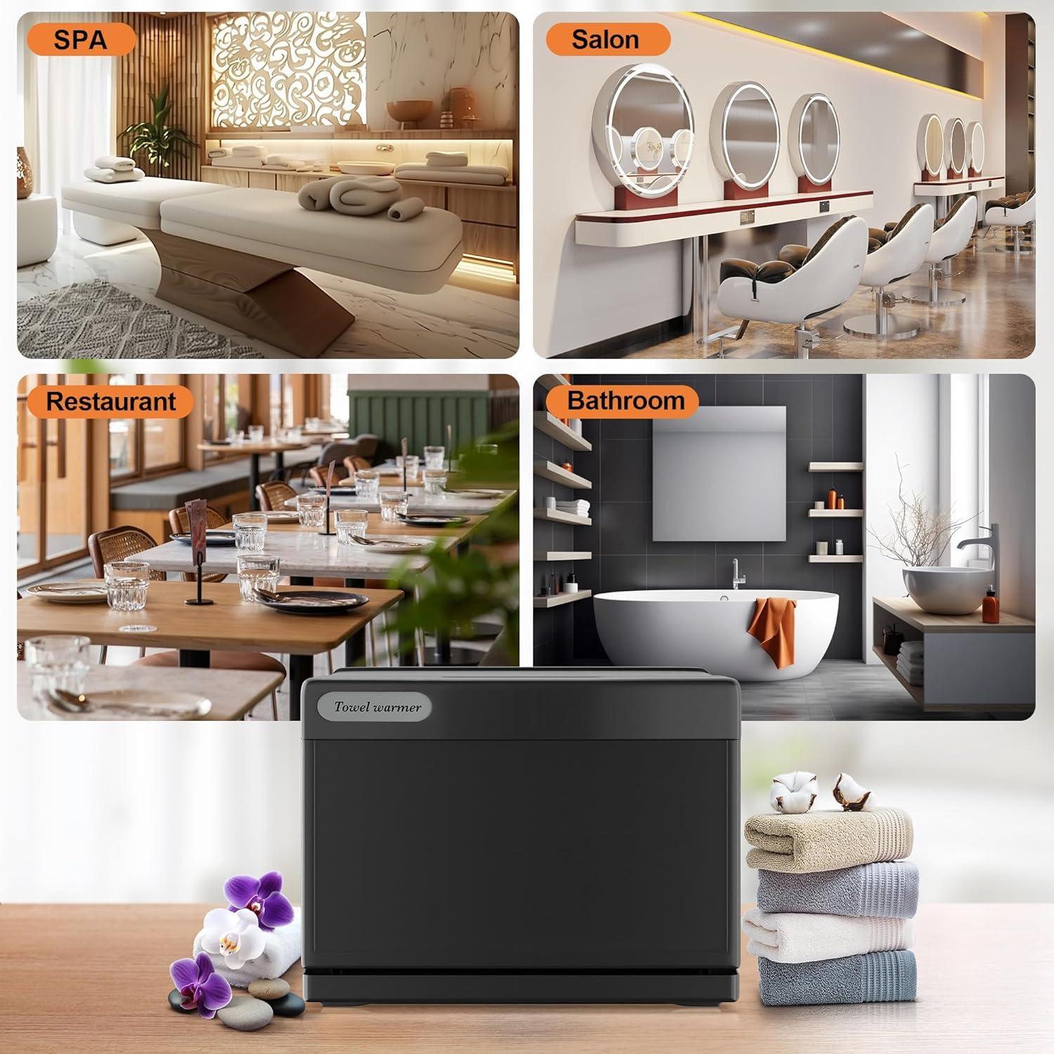 XDTKJDZ XDTKJDZ Towel Warmer, 8L Towel Warmer Cabinet can Hold 12 Wet Facial Towels,Hot Towel Warmer Use for Spa, Hair Beauty, Salon - Black