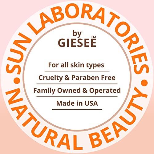 Sun Laboratories by Giesee Sun Laboratories By Giesee Dark Sunsation Very Dark Tanning Lotion 4 oz with Tanning Mitt - Non-Toxic Self Tanner Kit, Natural Sunless Tanning Lotion, Travel Size, Long Lasting, Includes Self Tan Mitt