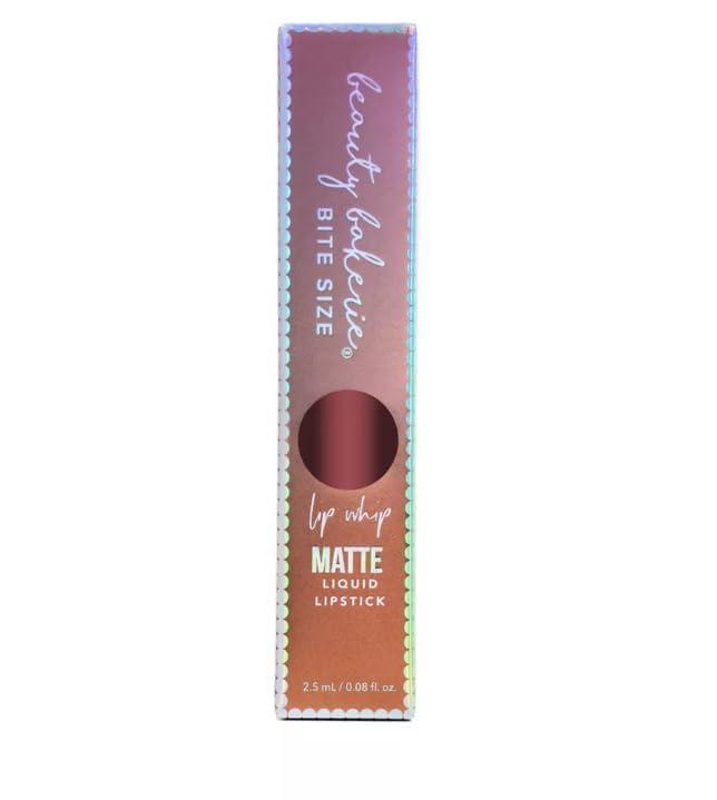 Beauty Bakerie Beauty Bakerie Bitesized Lip Whip Liquid Lipstick for Women, Hydrating Moisturizer Lip Gloss Lip Tint, Long Lasting Waterproof Lip Stain Matte or Metallic, 2.5mL, Versailles