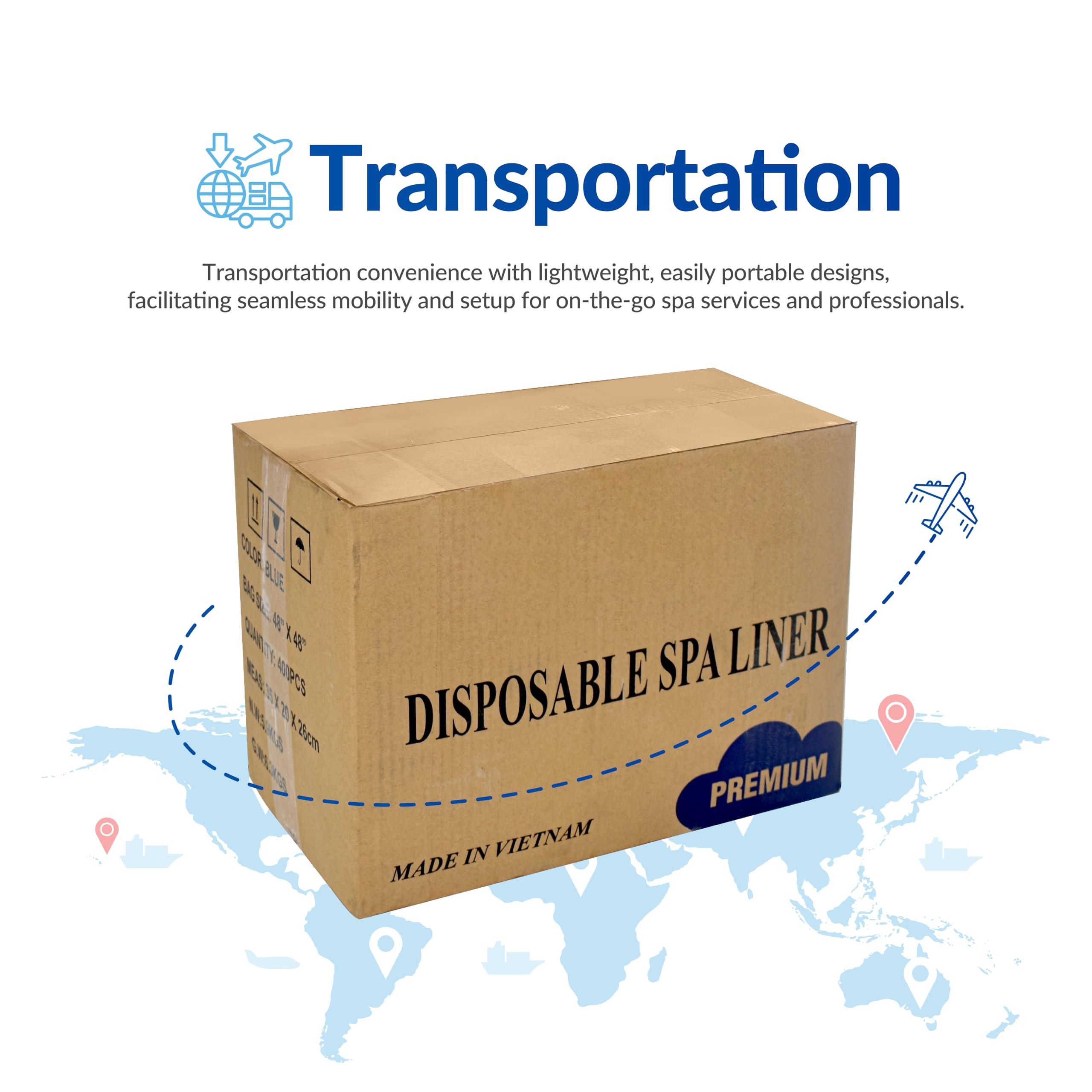 TP PLastic TP PLastic Pedicure Bags for Feet Pedicure Liners Disposable, Spa Liners for Pedicure 48\'\' X 48\'\' X 9.5 mic Spa Liners Foot (Clear | 400 psc, 48 in x 48 in x 9,5 mic)