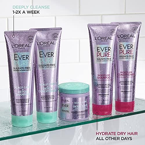 L’Oréal Paris L'Oreal Paris EverPure Scalp Care + Detox Sulfate Free Shampoo & Conditioner, 8.5 Ounce (Set of 2)