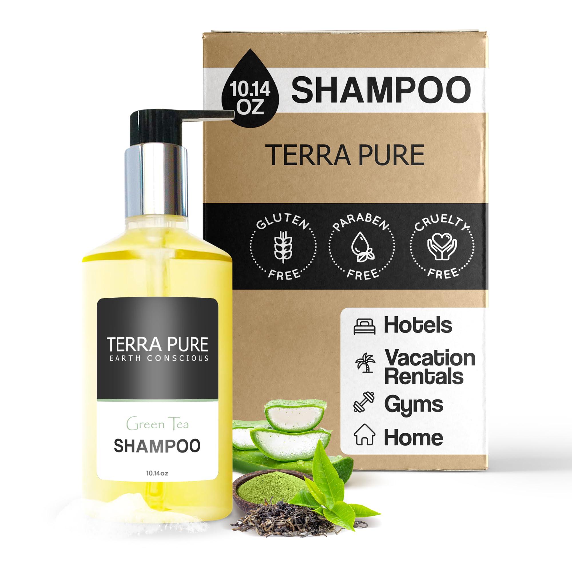 Terra Pure Terra Pure Shampoo, Retail Size Hotel Amenities, 10.14 oz. (Single)