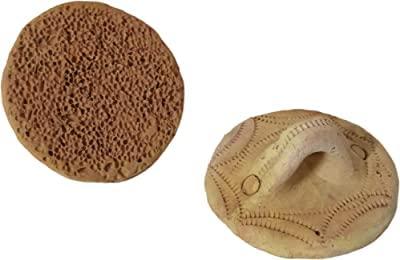 Generic Terracotta Best Natural Pumice Stone Foot Scrubber 100% Mitti Ka Handmade Organic Clay Pack of 2