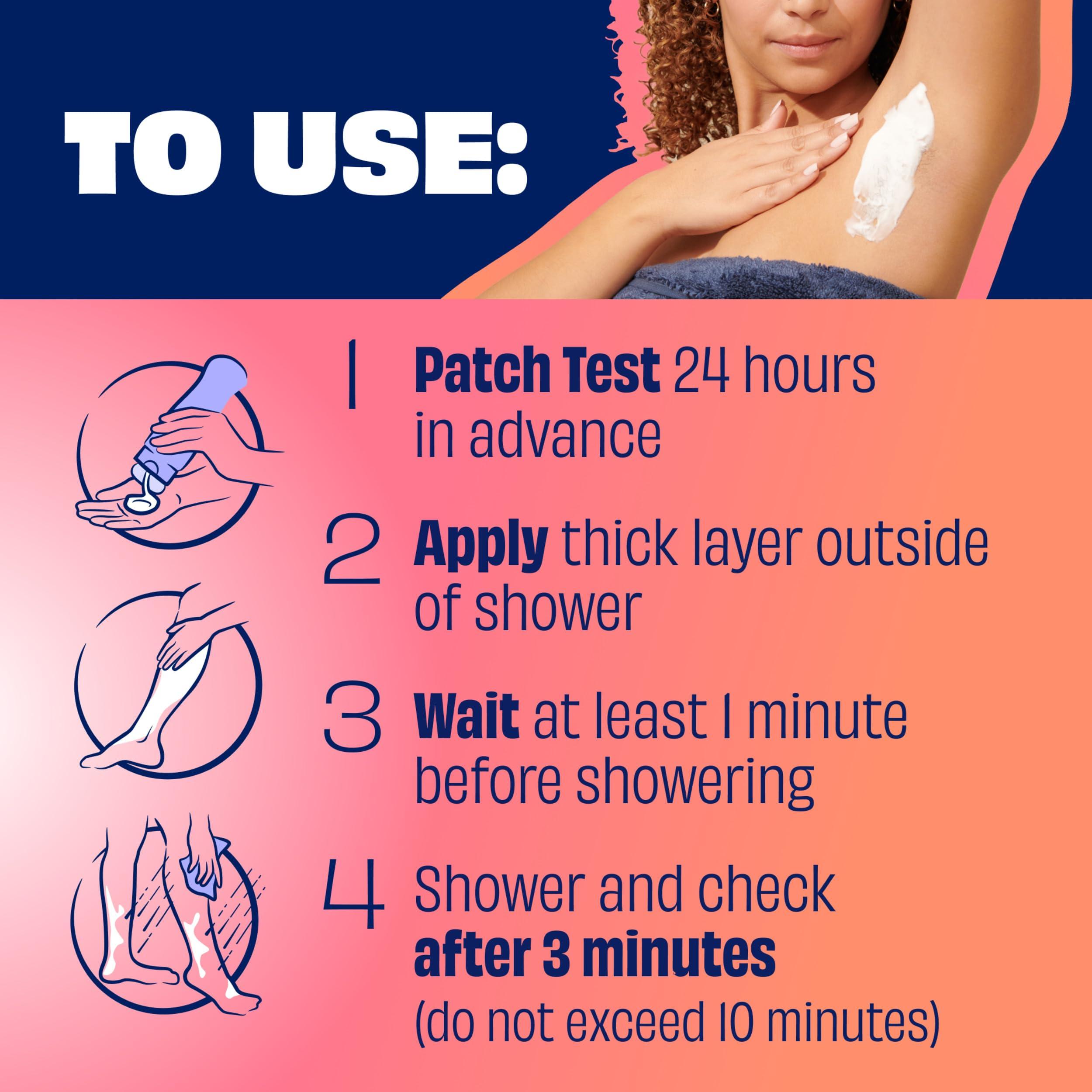 Nair NAIR Shower Cream Hair Remover with Moroccan Argan Oil and Orange Blossom, Body Hair Removal Cream for Women, 12 oz